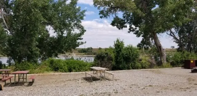 Afterbay Campground in Bighorn Canyon National Recreation Area, Montana