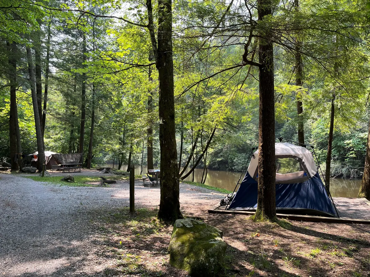 Abram's Creek Campground in Great Smoky Mountains National Park, Tennessee