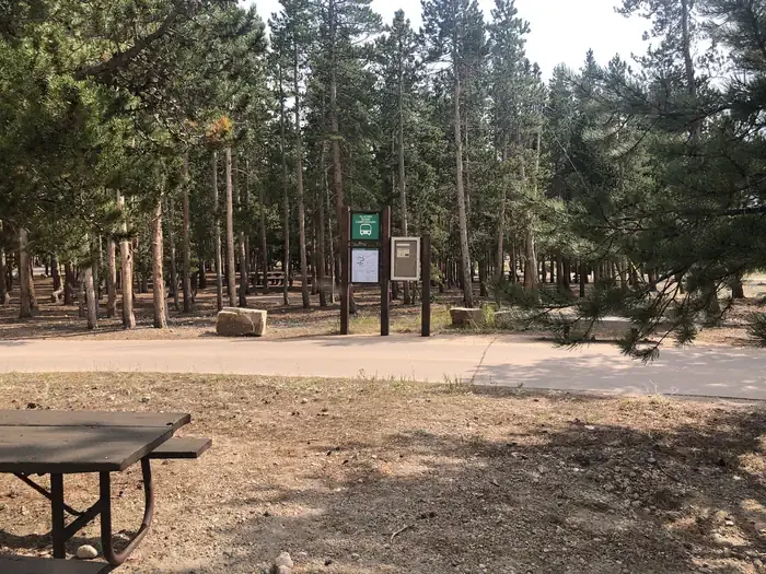 Glacier Basin Campground in Rocky Mountain National Park, Colorado