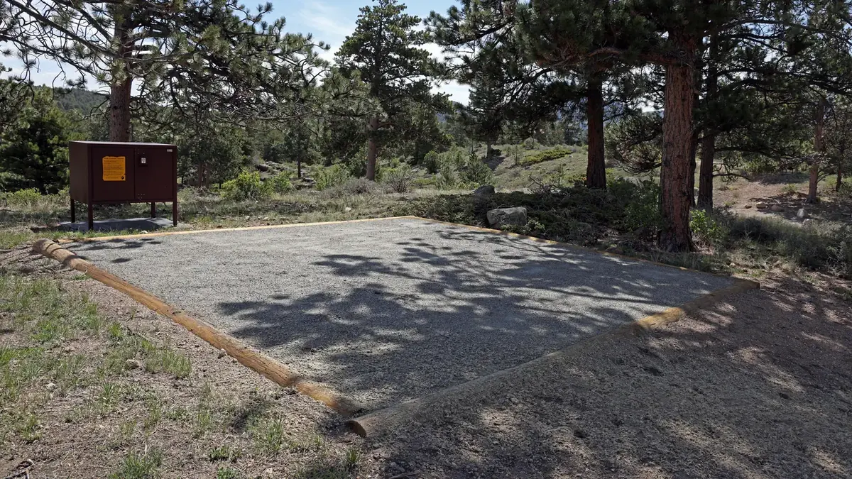 Moraine Park Campground in Rocky Mountain National Park, Colorado