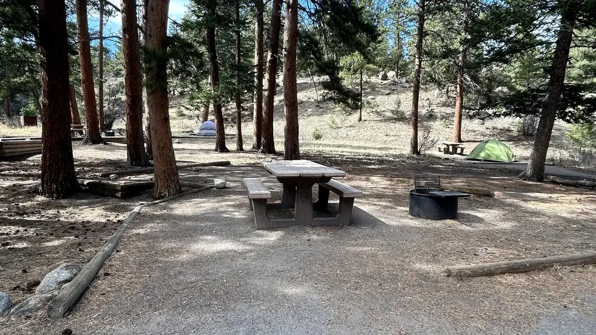 Aspenglen Campground in Rocky Mountain National Park, Colorado
